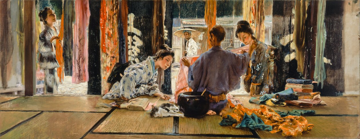 The Silk Merchant, Japan av Robert Frederick Blum