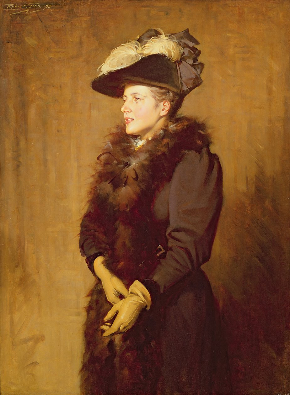 Konstnärens hustru, 1893 av Robert Gibb