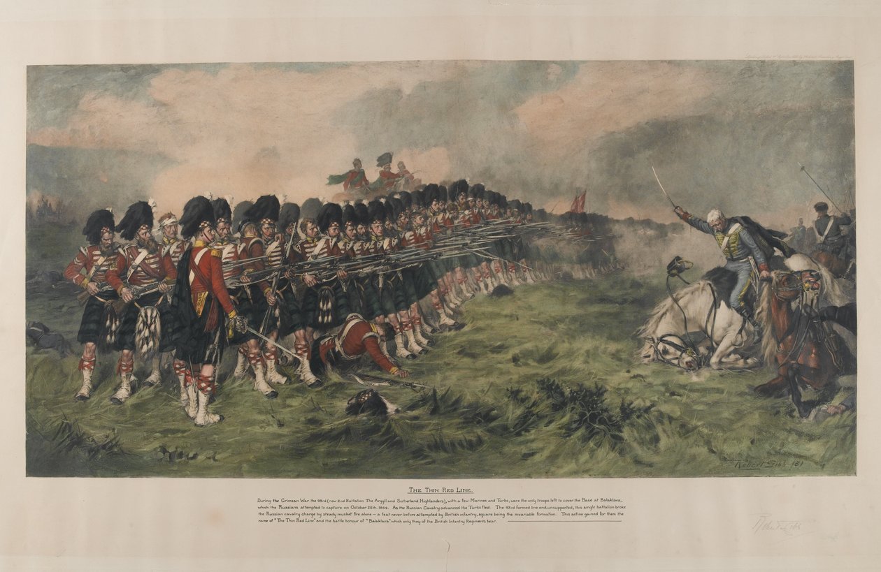 The Thin Red Line, publicerad 1883 av Robert Gibb