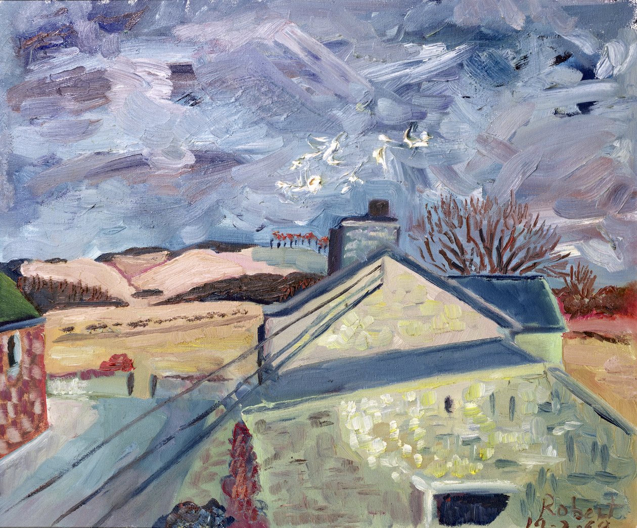 Doves at High Barns, 1998 av Robert Hobhouse