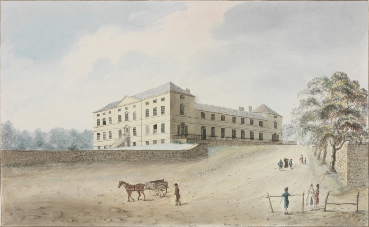 The General Infirmary, Newcastle upon Tyne (penna och wc på papper) av Robert Johnson