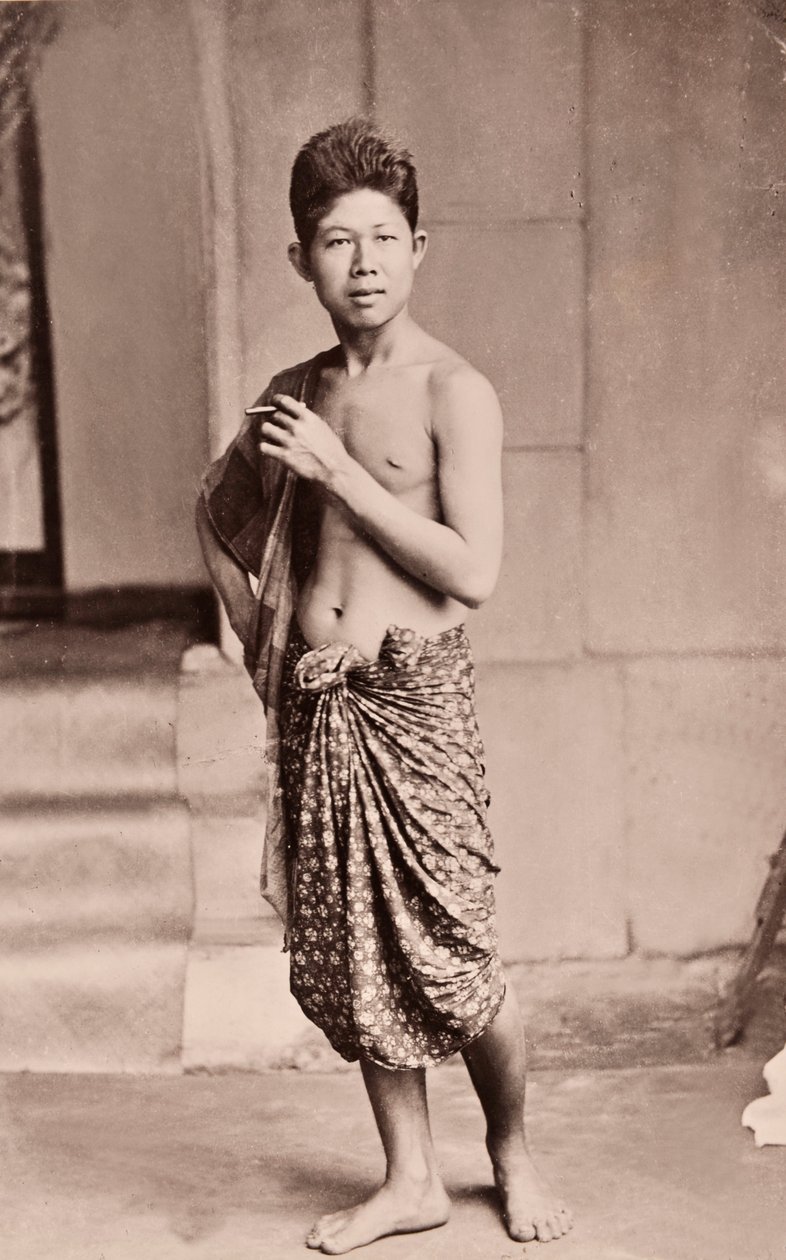 En siames, ca 1890 av Robert Lenz