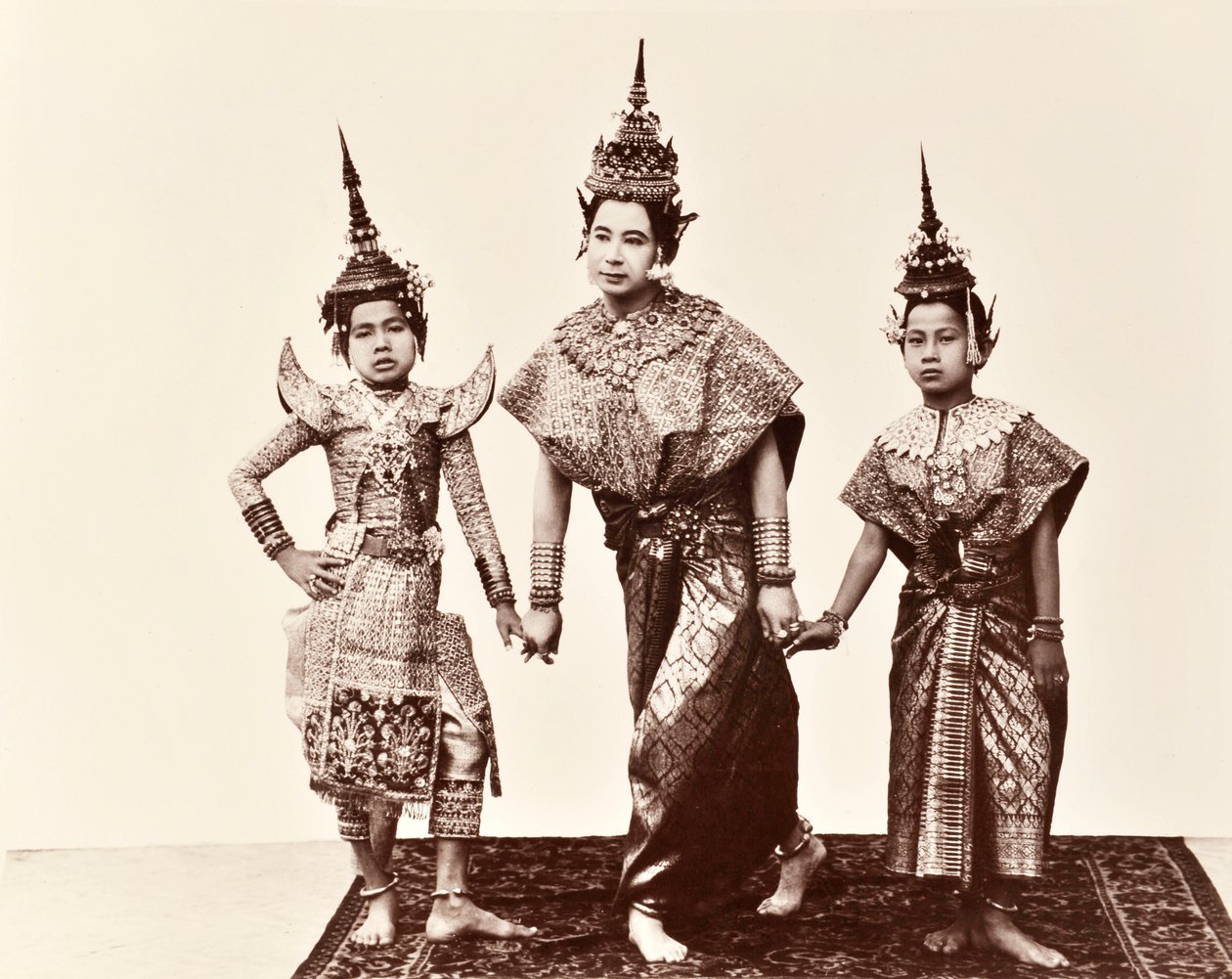 Klassiska thailändska dansare, ca 1900 av Robert Lenz