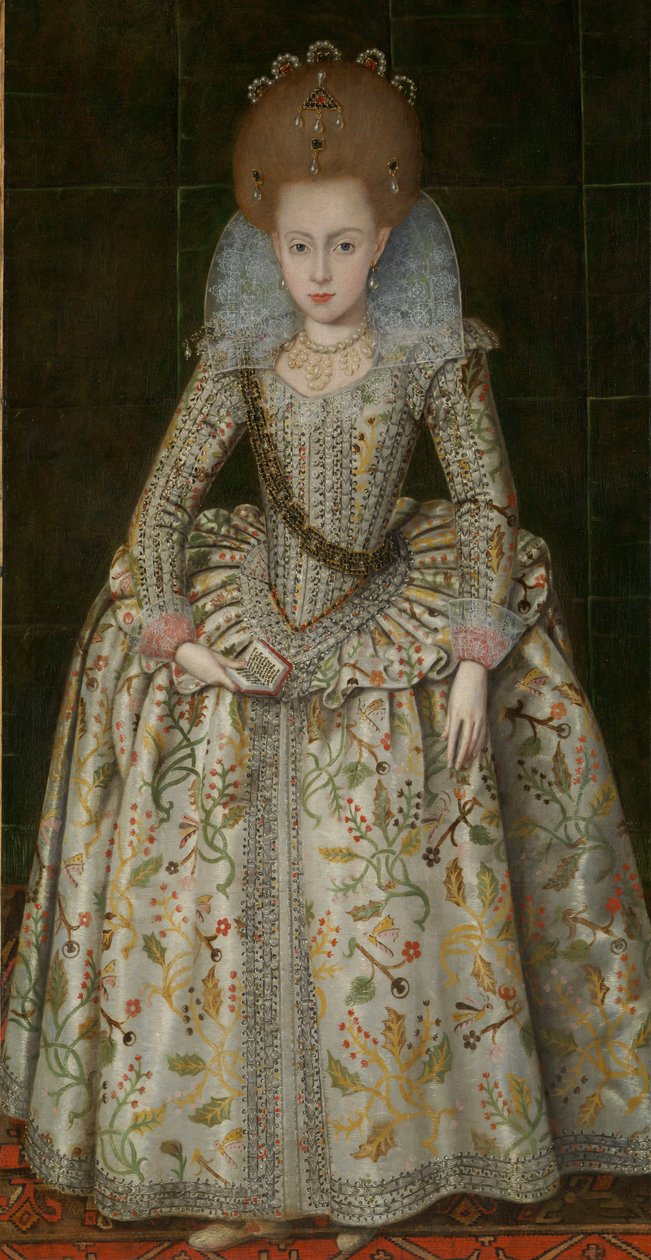 Prinsessan Elizabeth (1596–1662), senare drottning av Böhmen, ca 1606 av Robert Peake