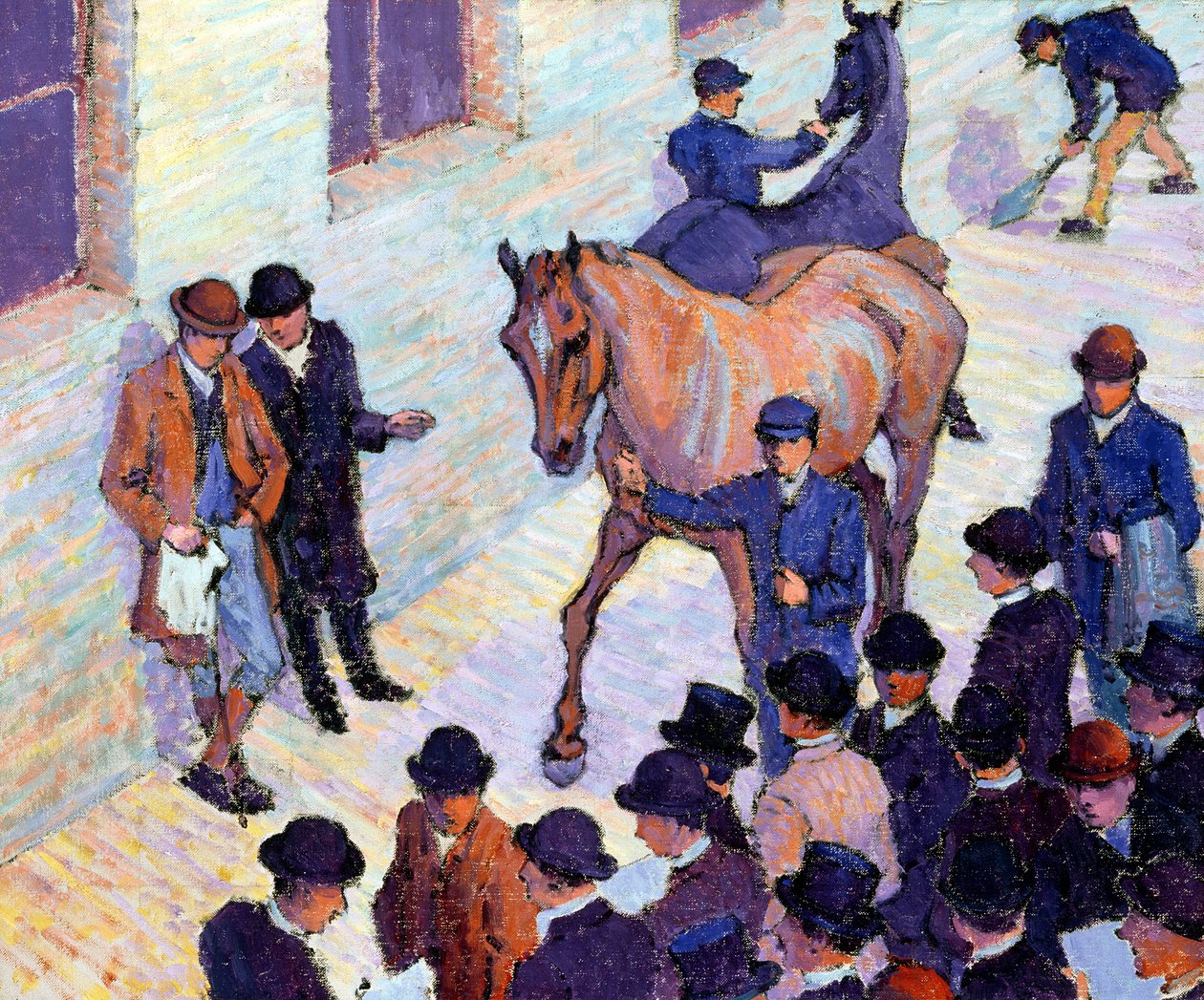 En försäljning på Tattersalls, 1911 av Robert Polhill Bevan