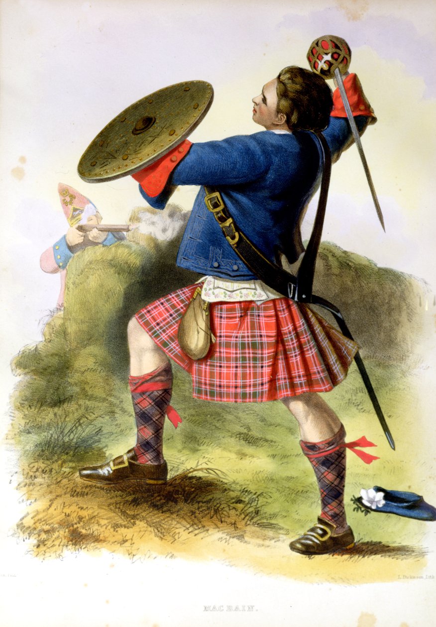 Gillies MacBean vid Culloden 1746 av Robert Ronald McIan