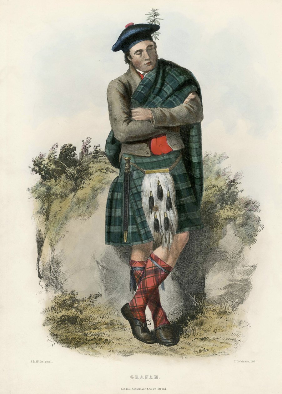 Graham, från The Clans of the Scottish Highlands, pub.1845 av Robert Ronald McIan