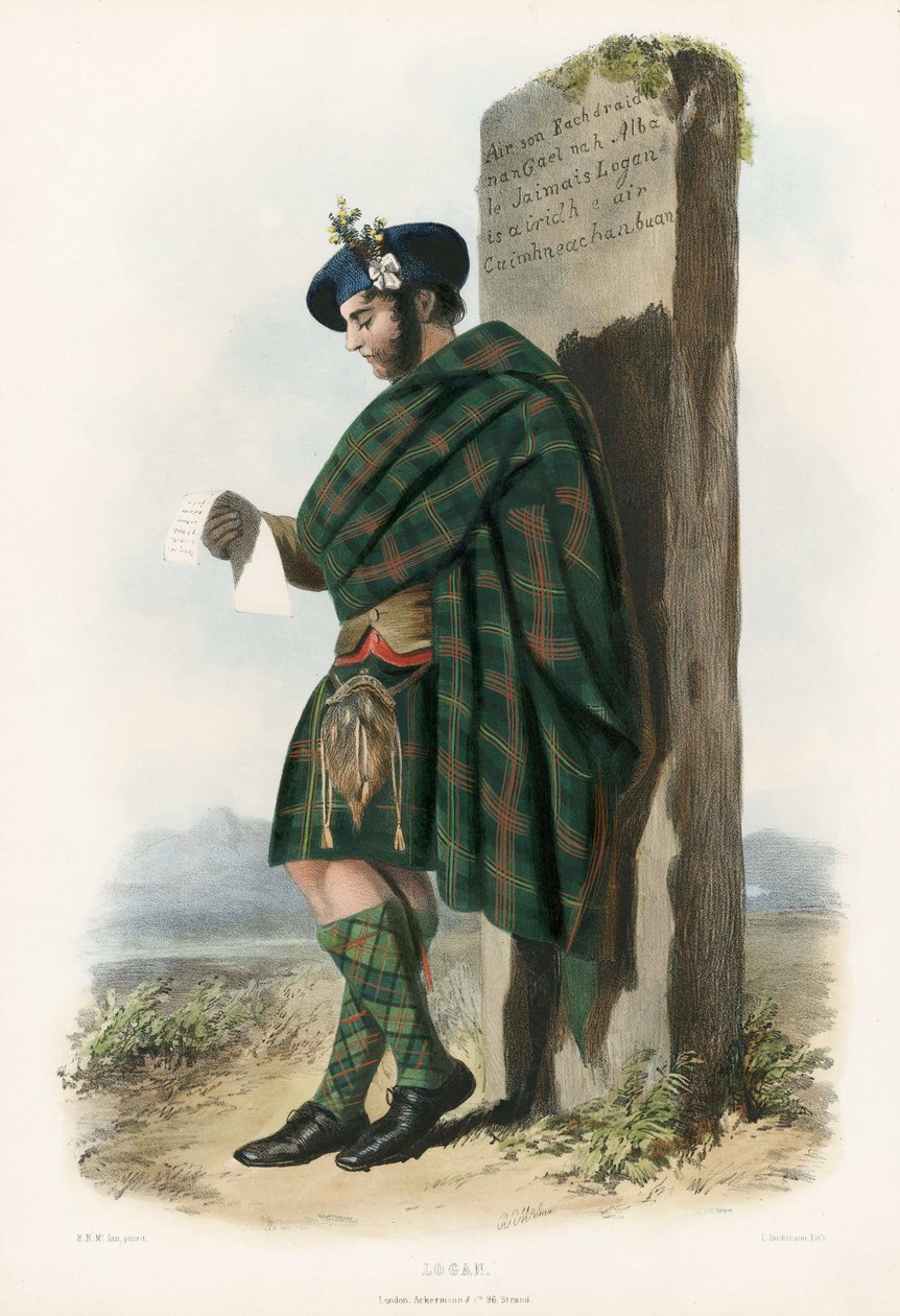 Logan, från The Clans of the Scottish Highlands, pub.1845 av Robert Ronald McIan