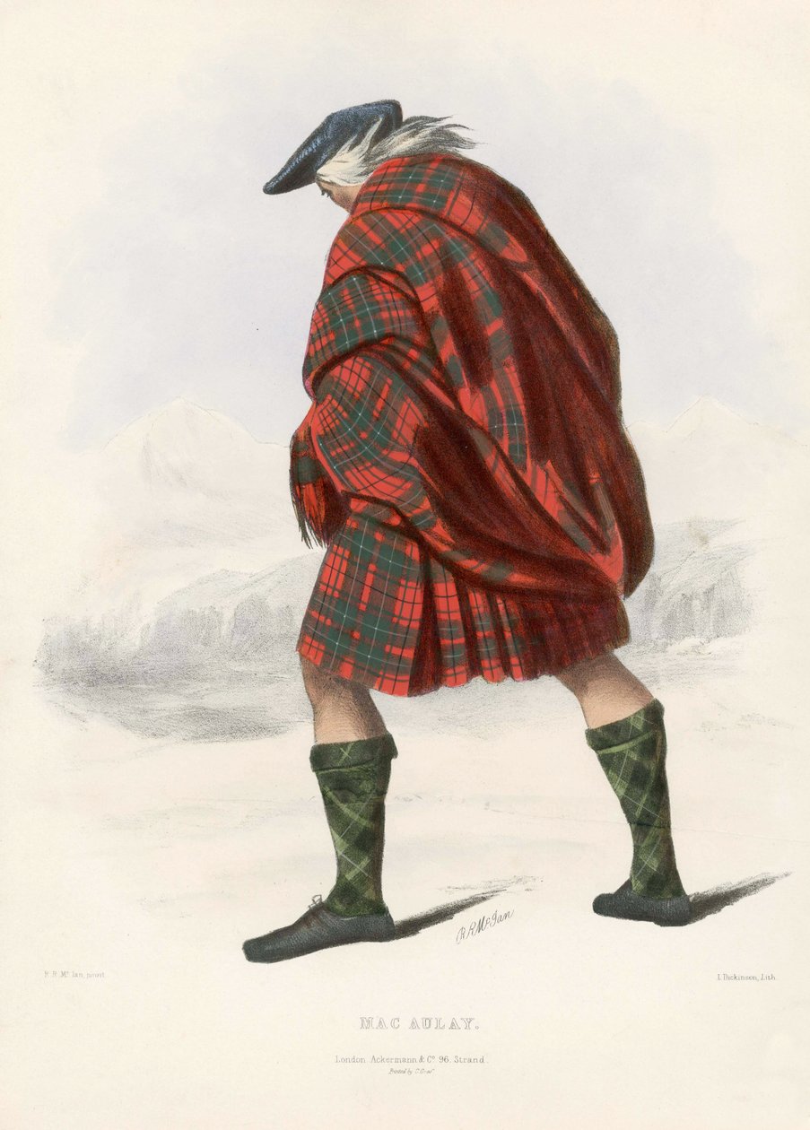 Mac Aulay, från The Clans of the Scottish Highlands, pub.1845 av Robert Ronald McIan