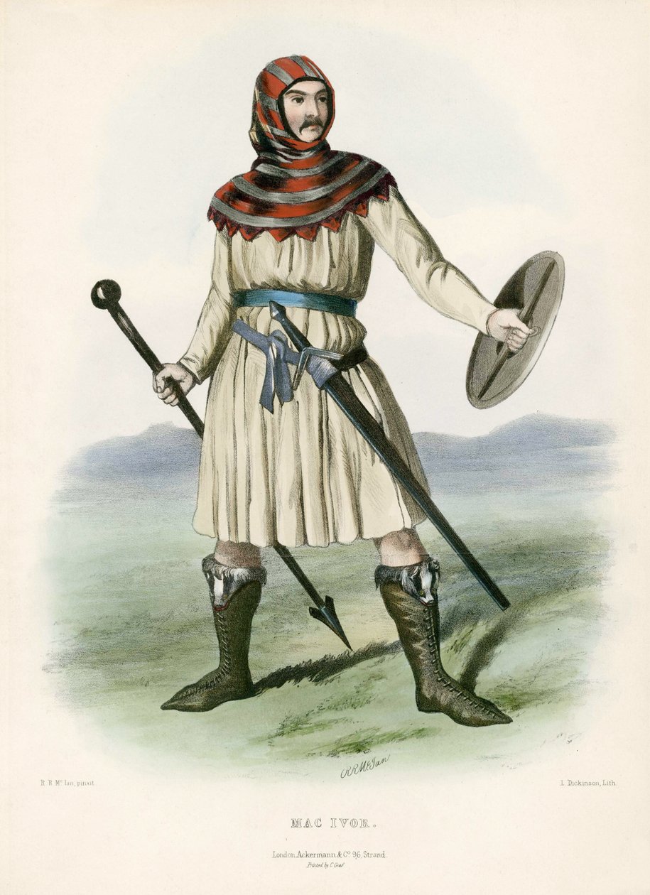 Mac Ivor, från The Clans of the Scottish Highlands, pub.1845 av Robert Ronald McIan