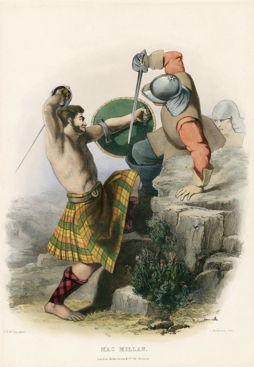 Mac Millan, från The Clans of the Scottish Highlands, pub.1845 av Robert Ronald McIan