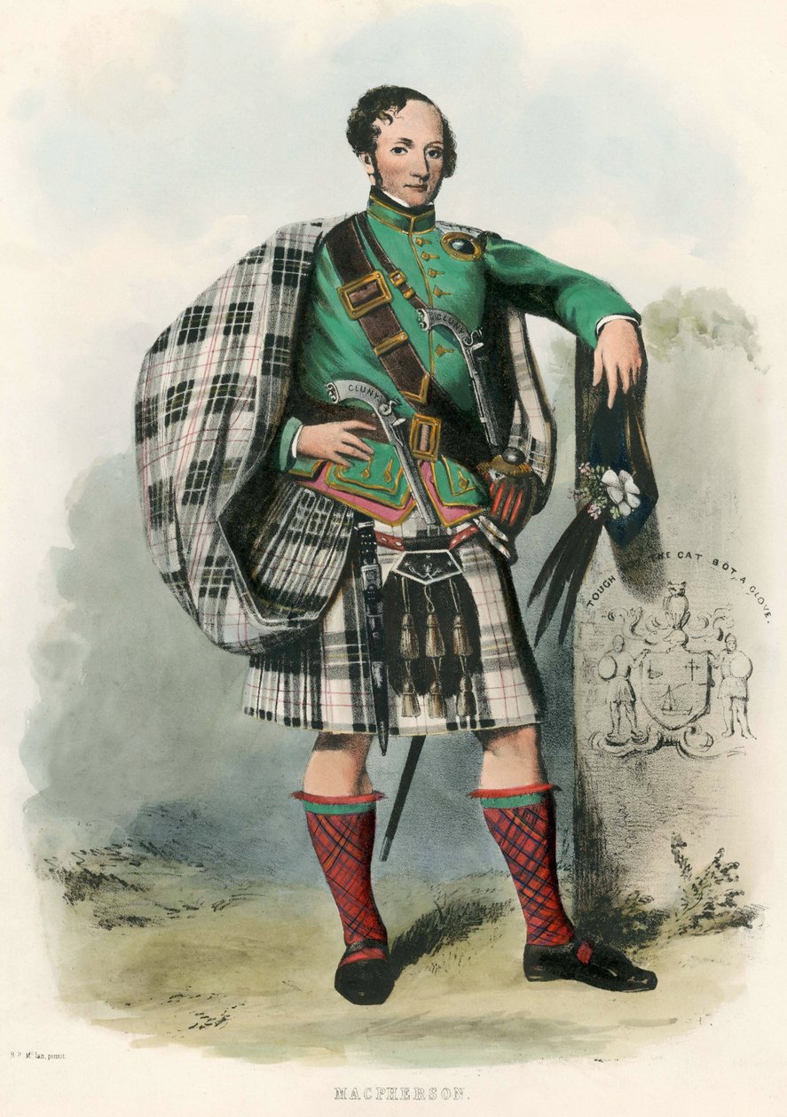 Macpherson, från The Clans of the Scottish Highlands, pub.1845 av Robert Ronald McIan