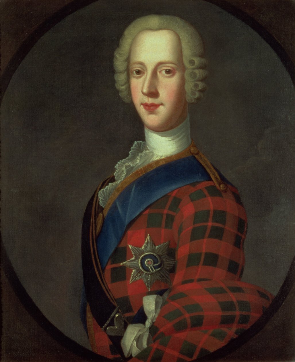 Prins Charles Edward Stuart (Bonnie Prince Charlie, 1720-88) av Robert Strange
