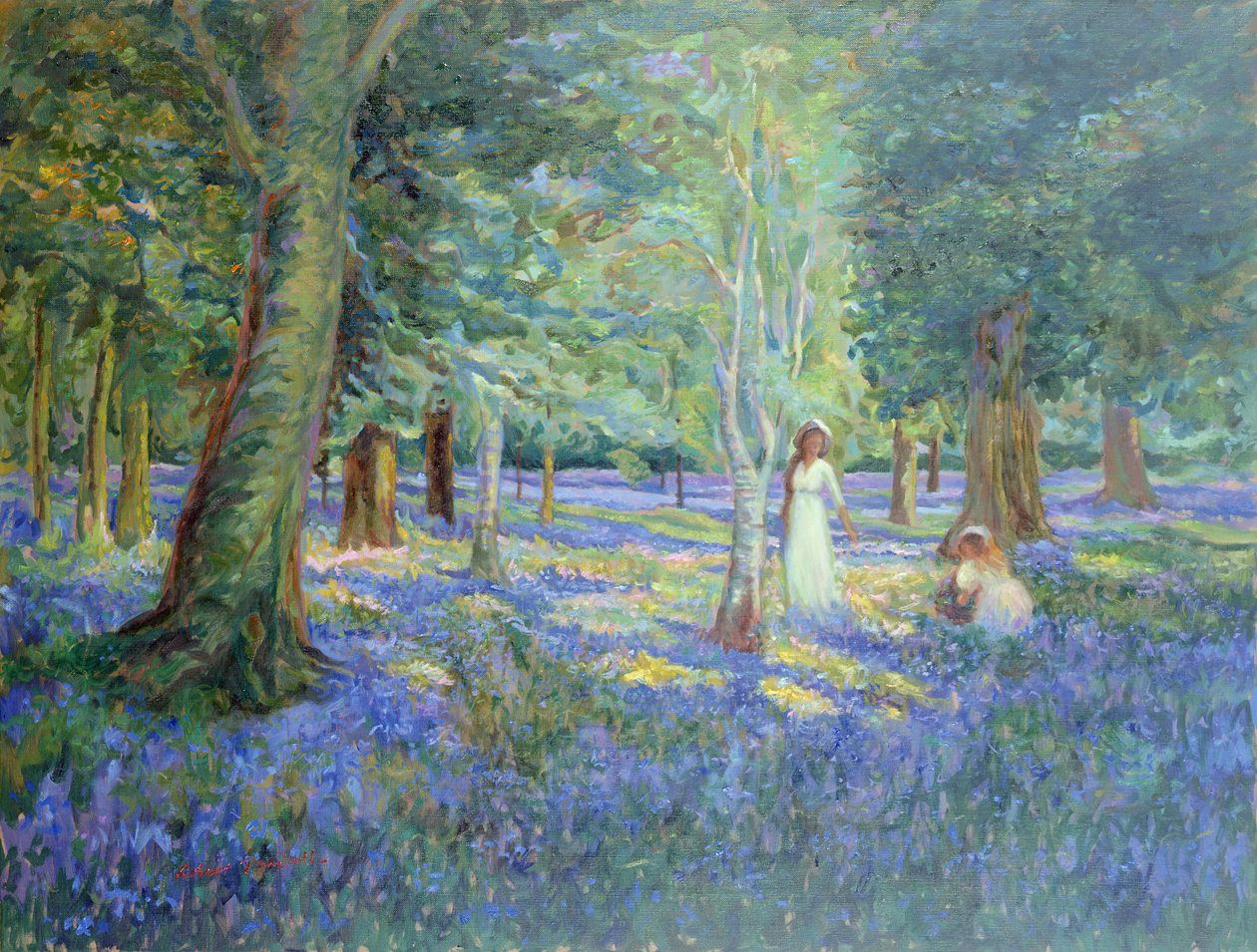 Bluebell Wood, 1908 av Robert Tyndall