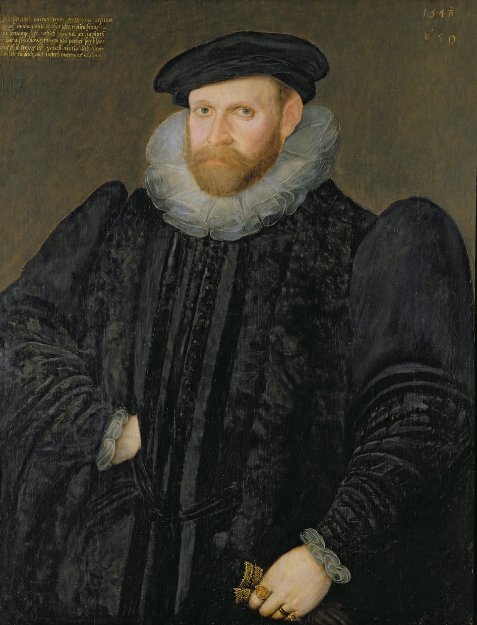 Sir Edward Grimston (1529-1610) som ung man av Robert Peake