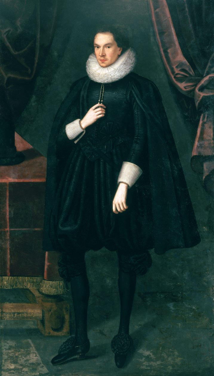 Sir Thomas Wentworth (1593-1641), c.1612-18 av Robert the Elder studio of Peake
