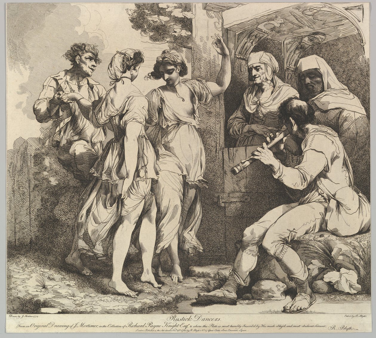 Rustick Dancers, 9 november 1780. av Robert Blyth