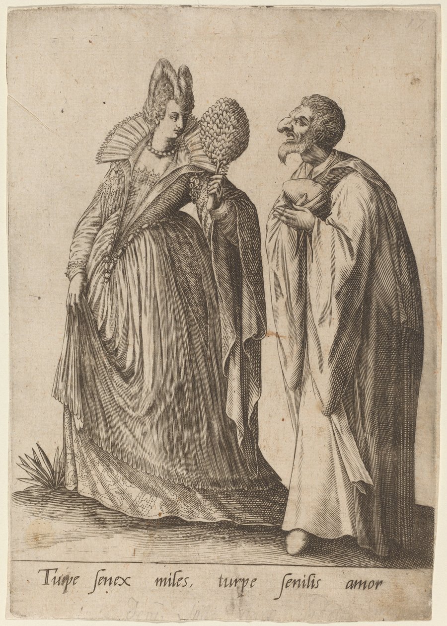 Skamlig gammal soldat... av Robert Boissard after Jean Jacques Boissard