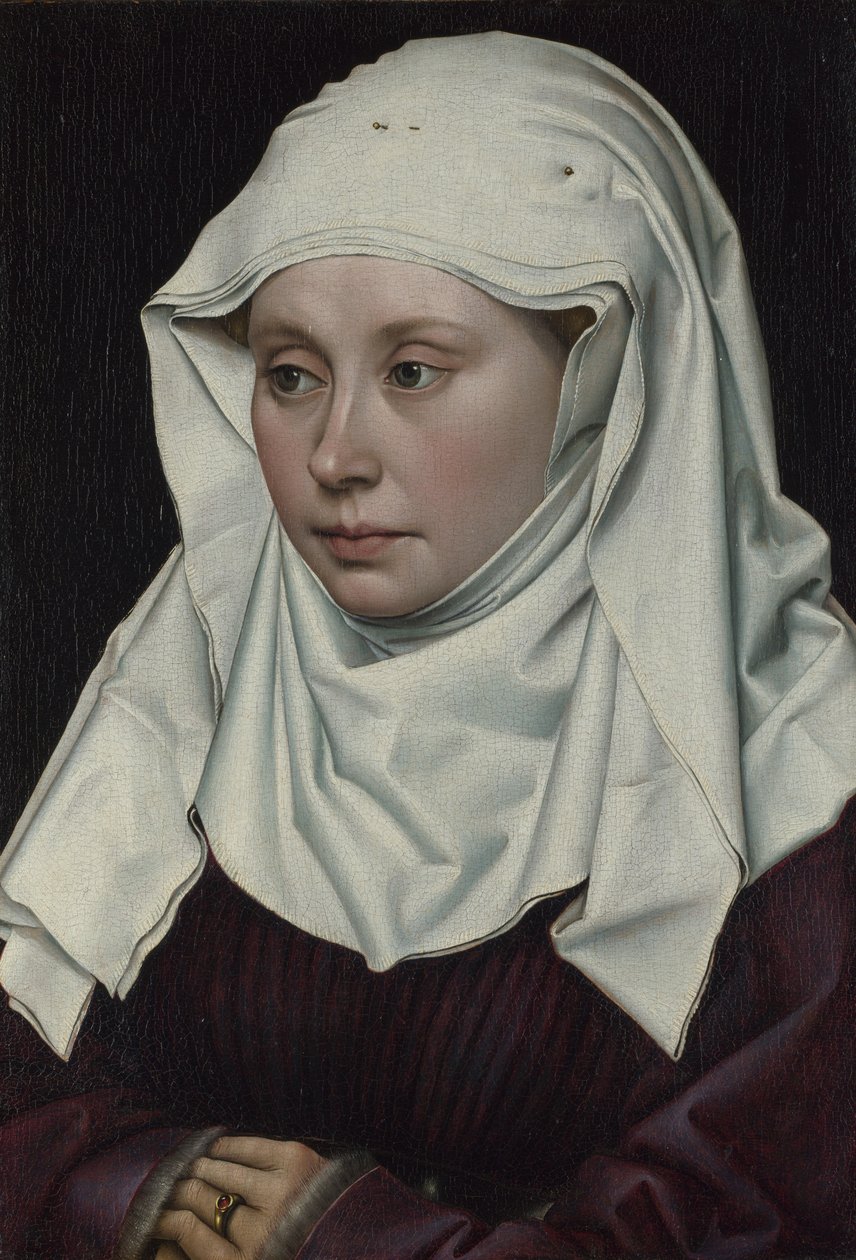 Porträtt av en kvinna, ca 1435 av Robert Campin