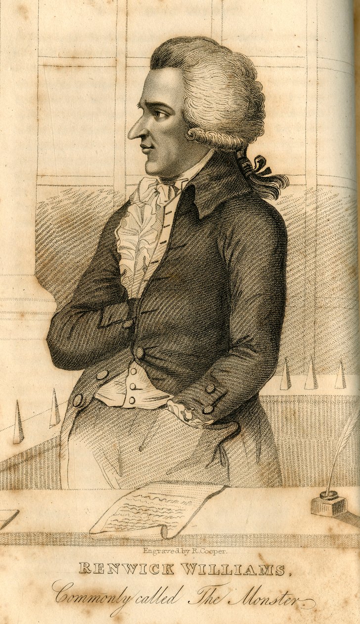 Renwick Williams, vanligen kallad The Monster, 1822. av Robert Cooper