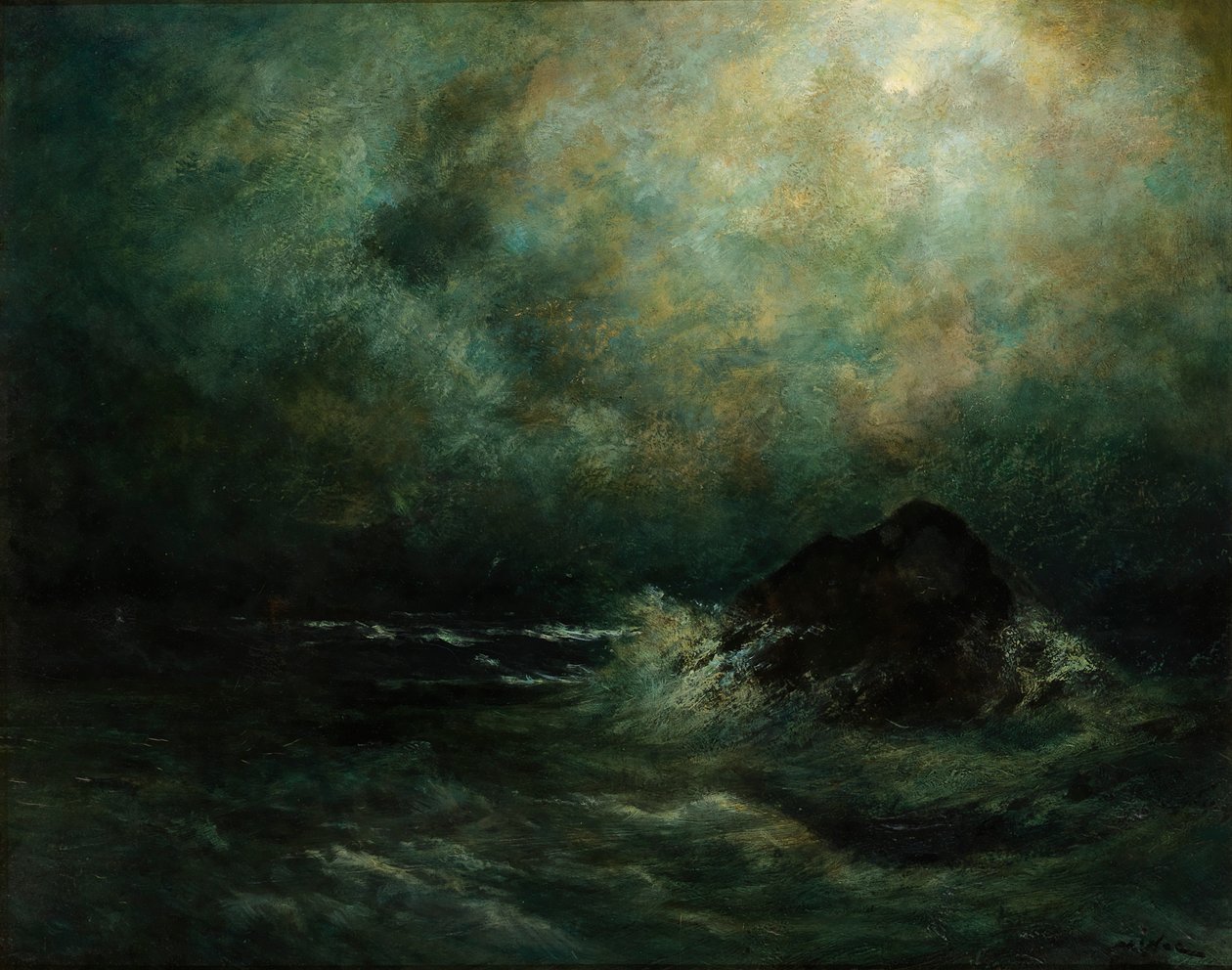 Stora Silas om natten, 1890. av Robert Crannell Minor