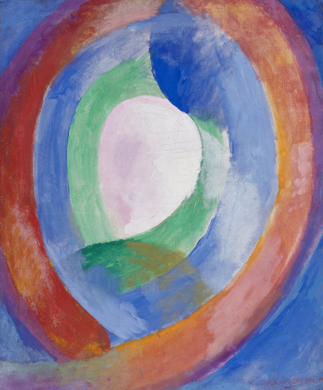 Cirkulära former, måne nr. 1 av Robert Delaunay