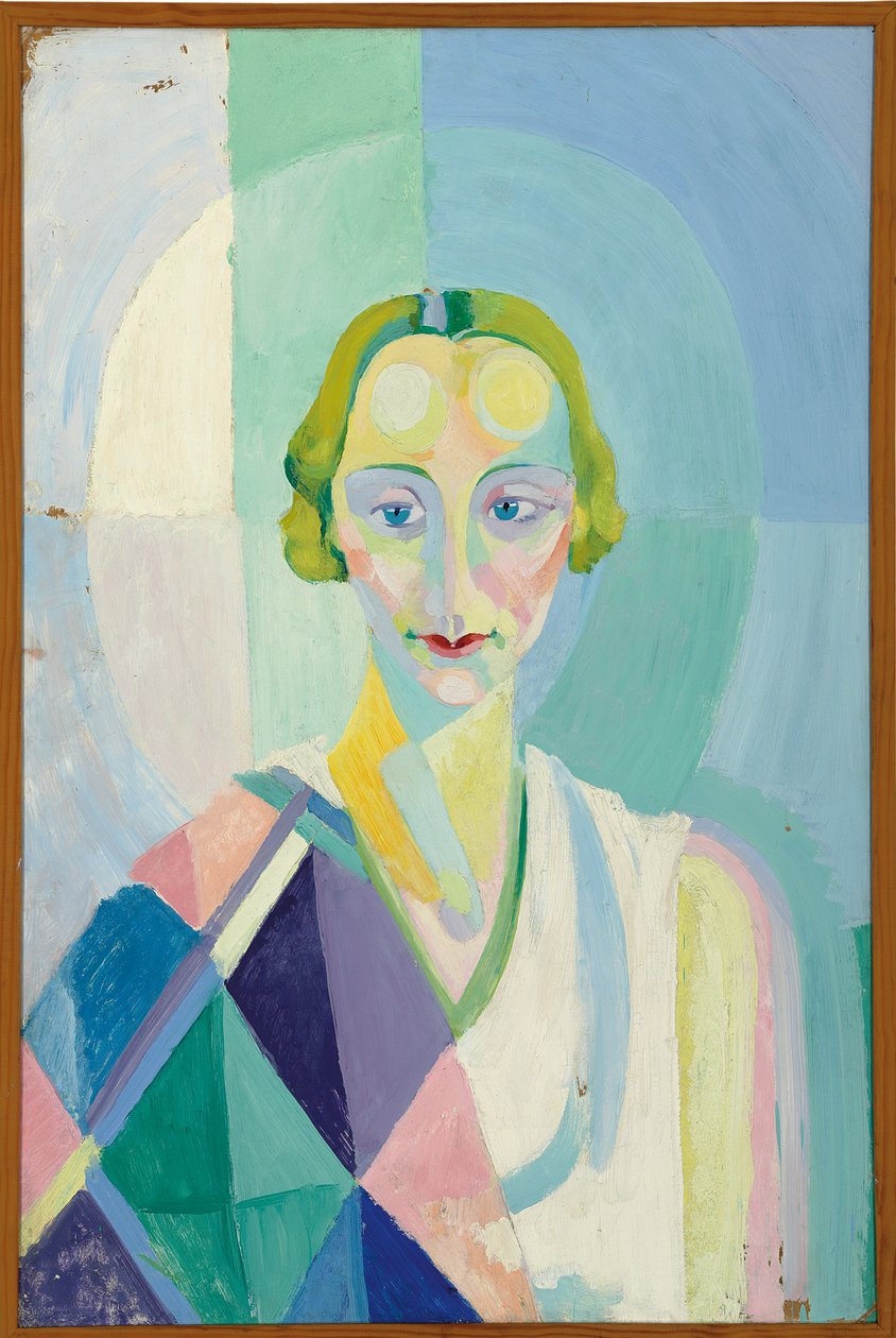 Porträtt av Madame Heim av Robert Delaunay