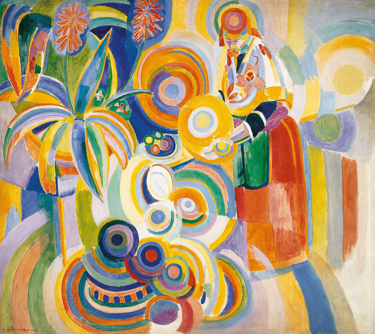 Portugisisk kvinna, 1916 av Robert Delaunay