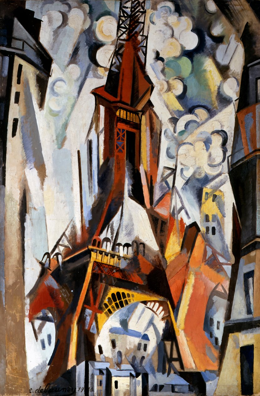 Eiffeltornet, 1910-1911 av Robert Delaunay