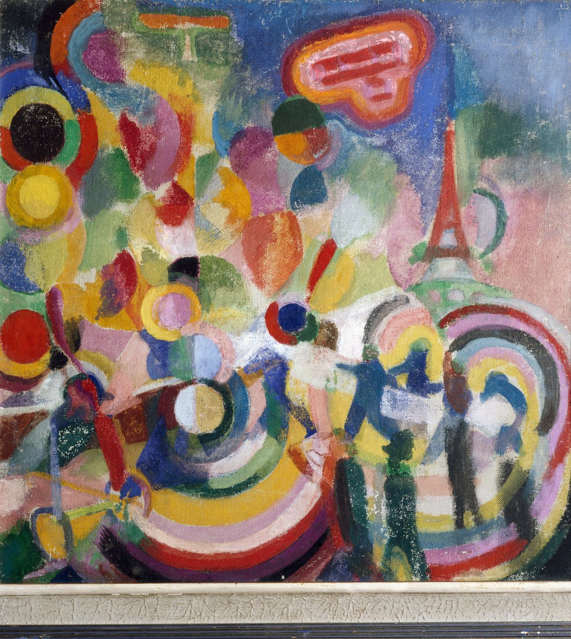 Hyllning till Louis Bleriot (olja på duk av Robert Delaunay
