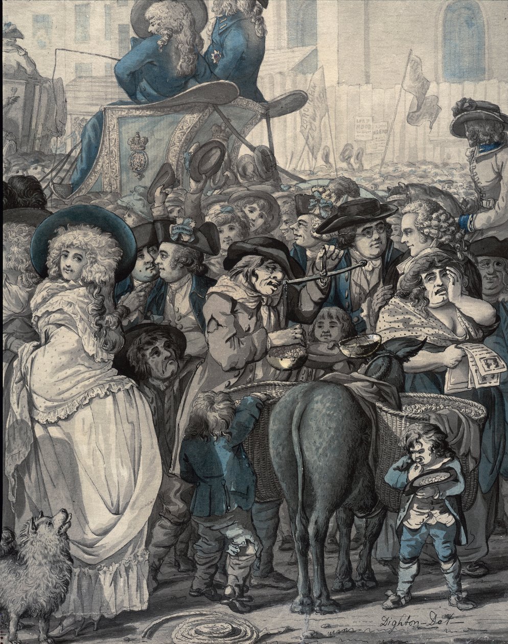 En detalj från "Westminster Election of 1788" av Robert Dighton