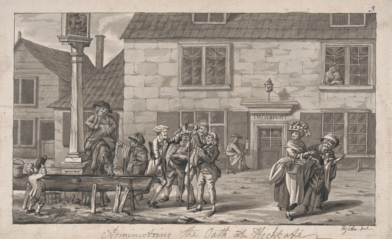 Administrera eden vid Highgate av Robert Dighton