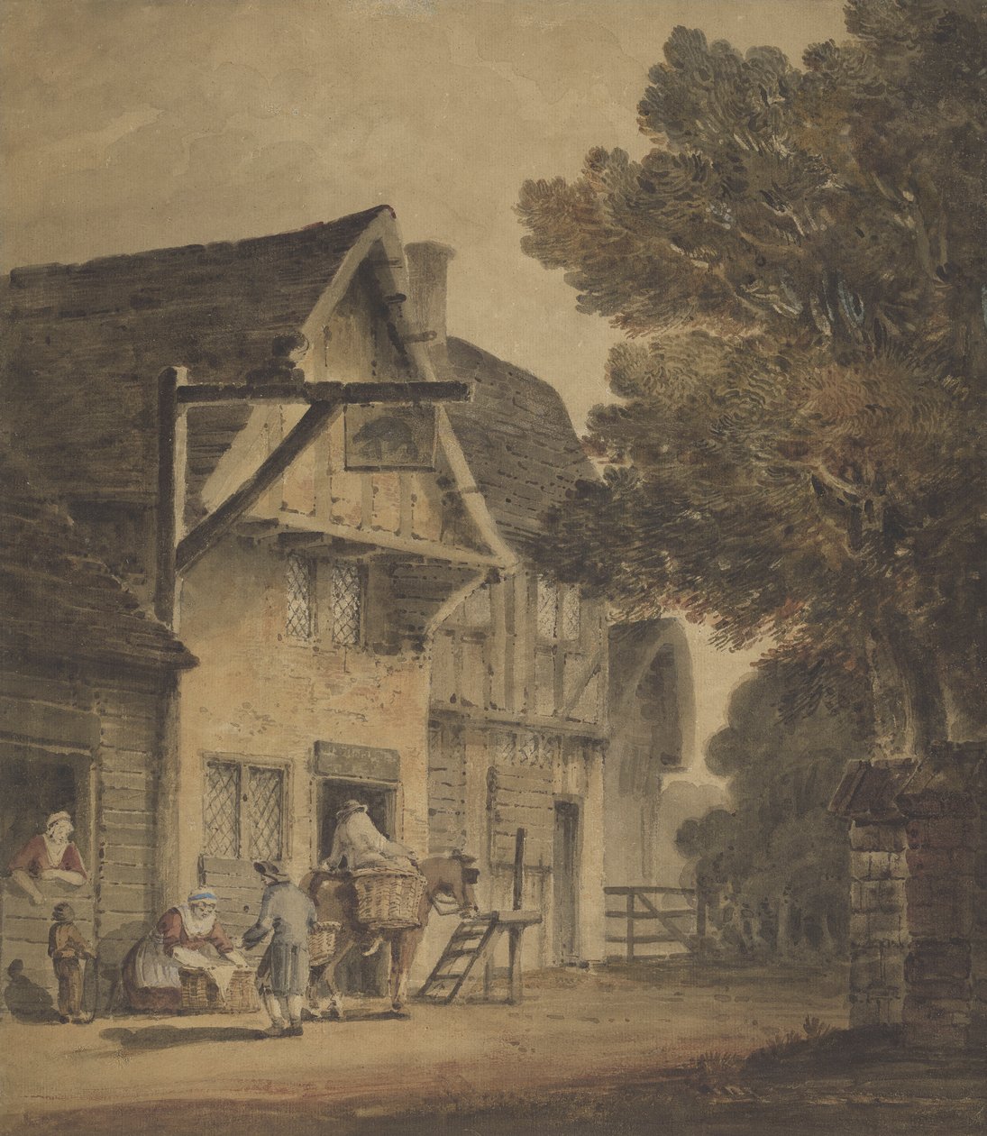 Figurer utanför Boar Inn av Robert Dixon