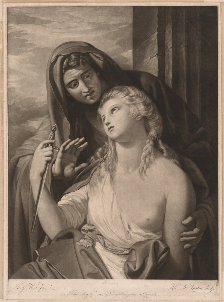 Lucretias död 1770. av Robert Dunkarton