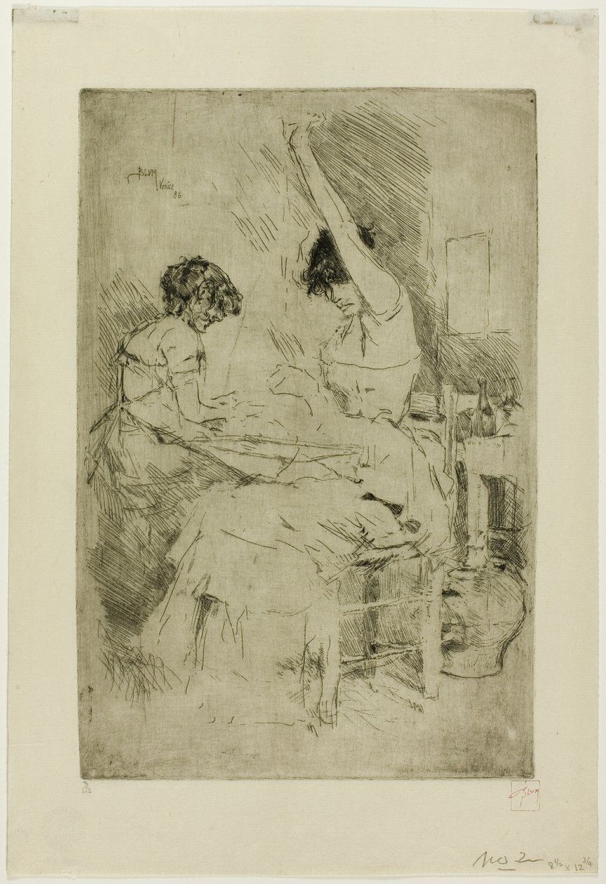 Bead Stringers, Venedig av Robert Frederick Blum