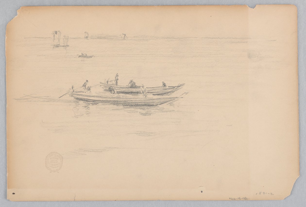 Fiskebåtar, Japan av Robert Frederick Blum