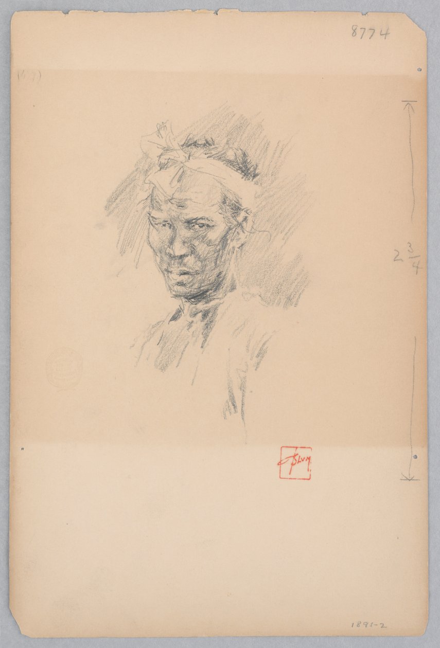 Japansk man av Robert Frederick Blum