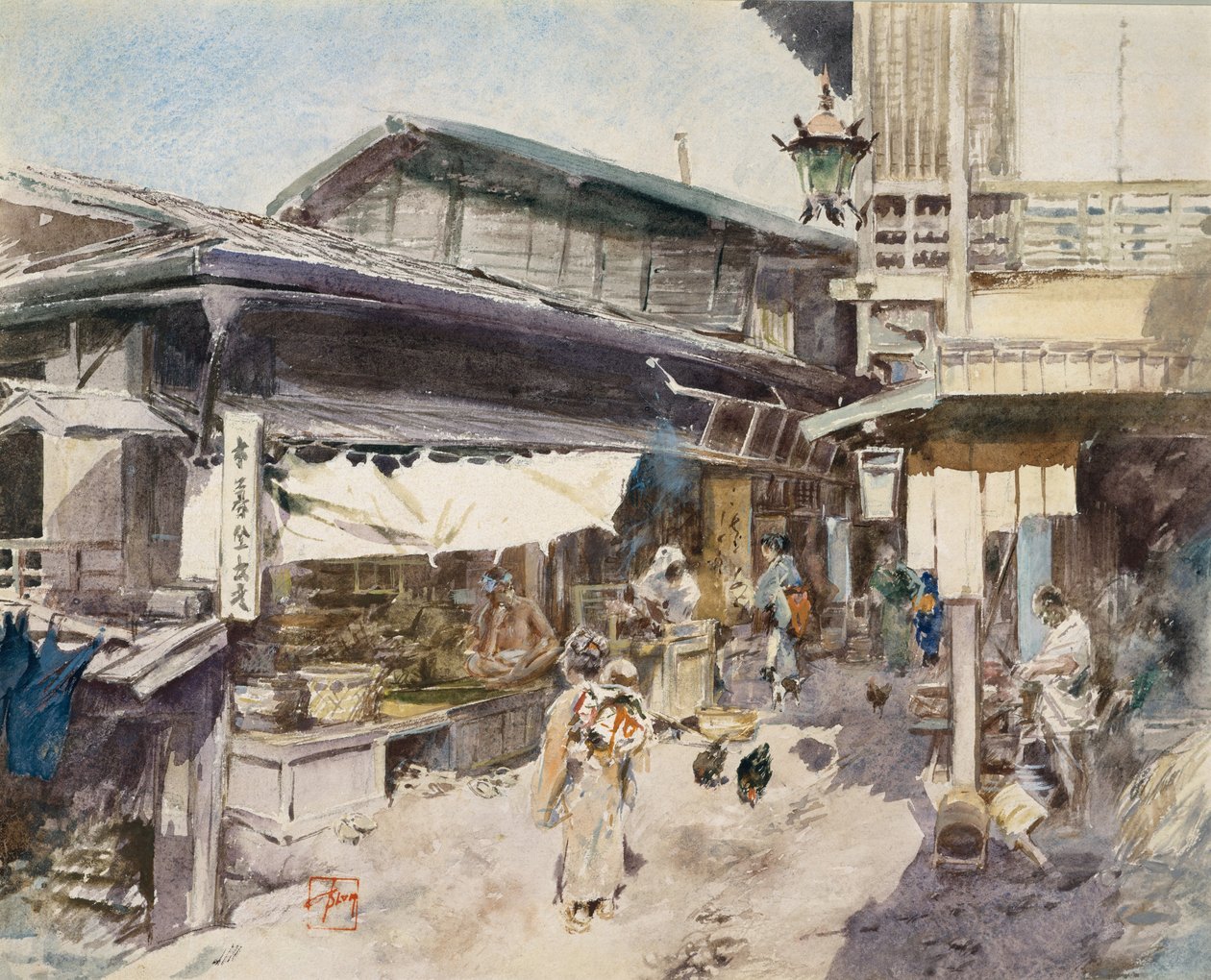 Gatubild i Ikao, Japan. av Robert Frederick Blum
