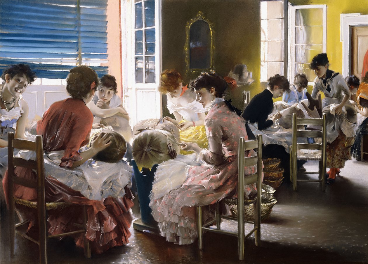 Venetianska spetsmakare, av Robert Frederick Blum
