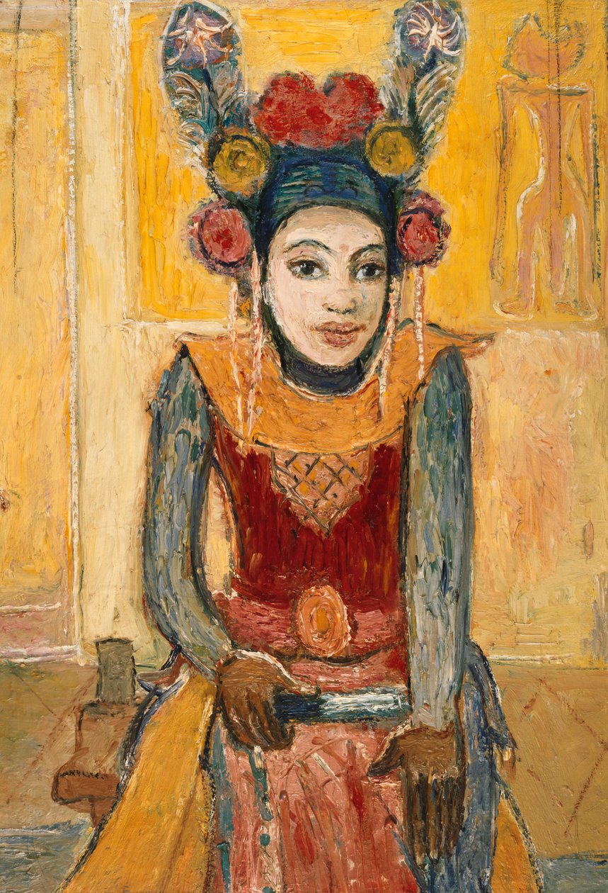 Balinesiska II. Legong dansare, ca 1926. av Robert Genin