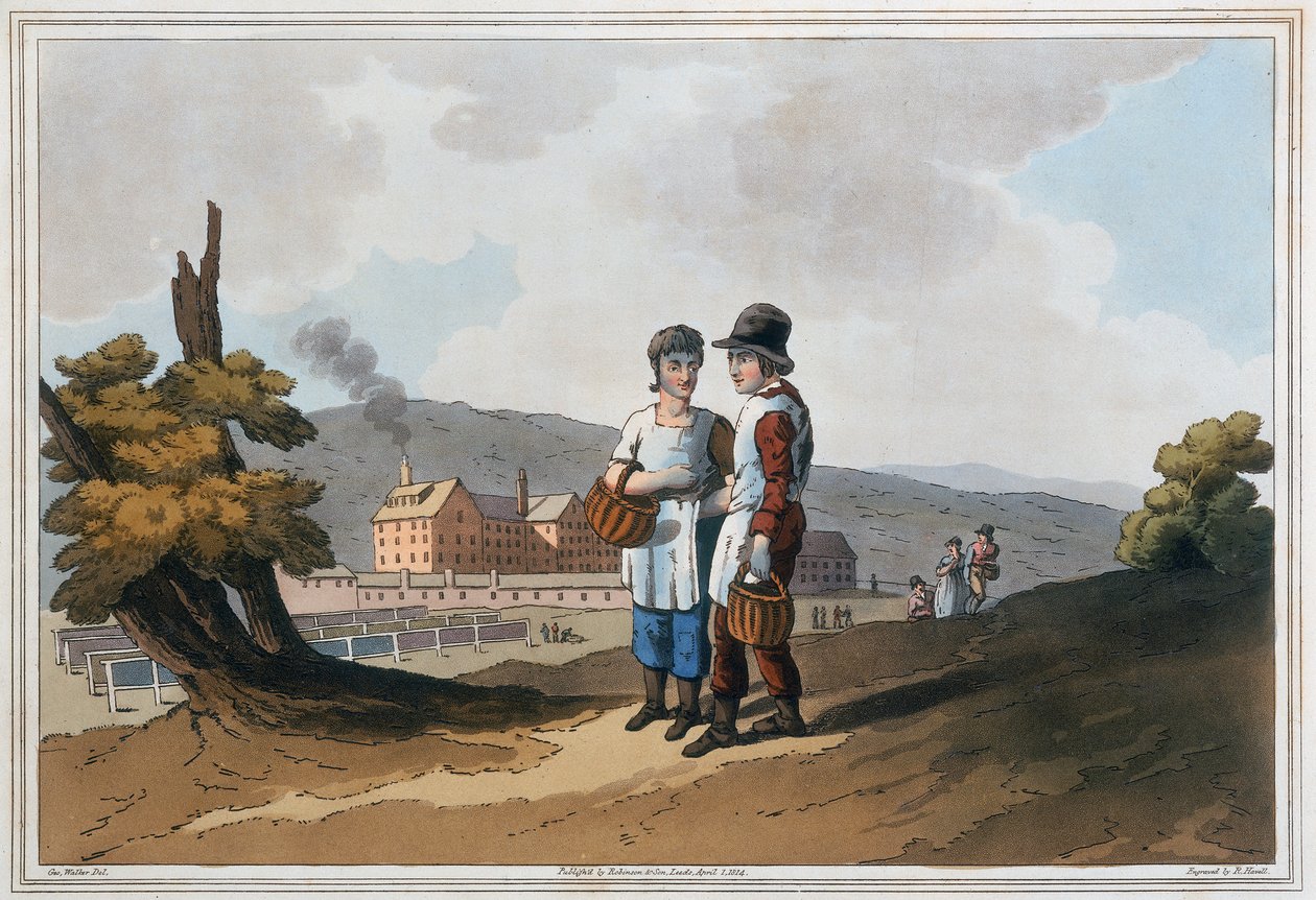Barnfabriksarbetare, 1814 av Robert Havell