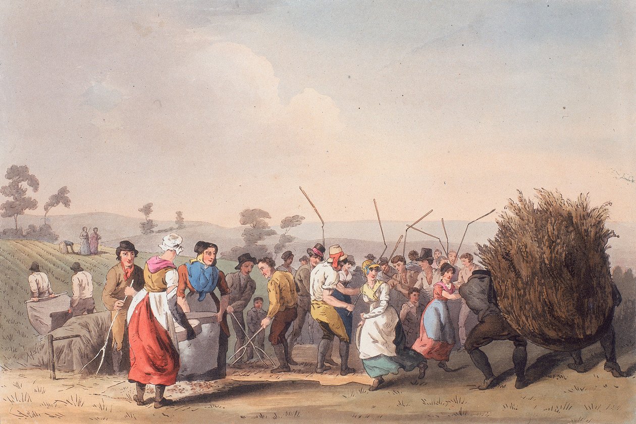 Våldtröskning, 1 november 1813 av Robert Havell