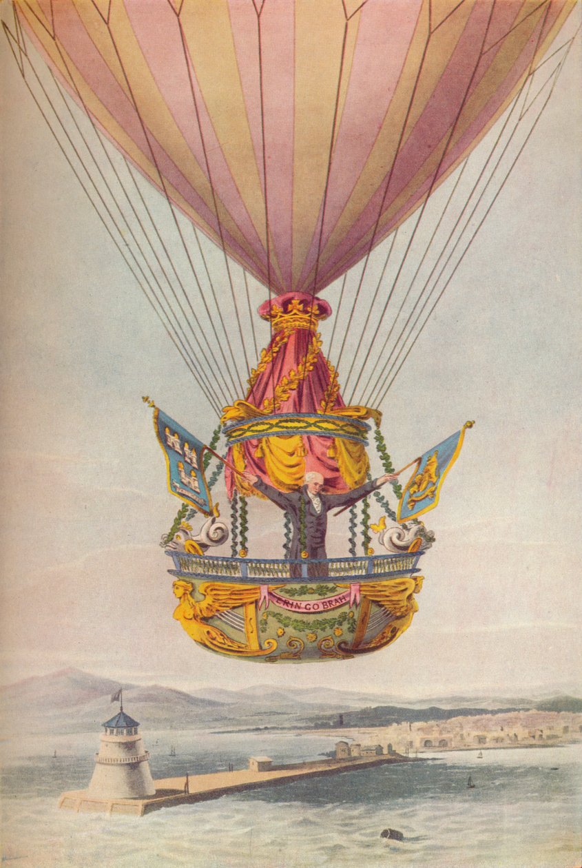 Sadler över fyren, Dublin, 1800-talet av Robert Havell