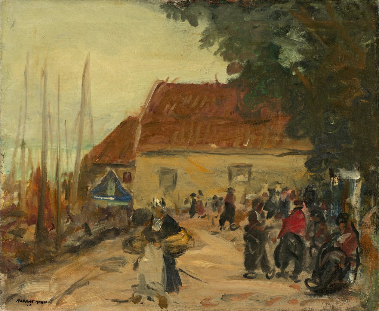 Volendam Street Scene av Robert Henri