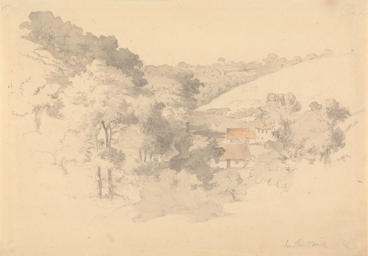Gårdsbyggnader i Vaux, Jersey av Robert Hills