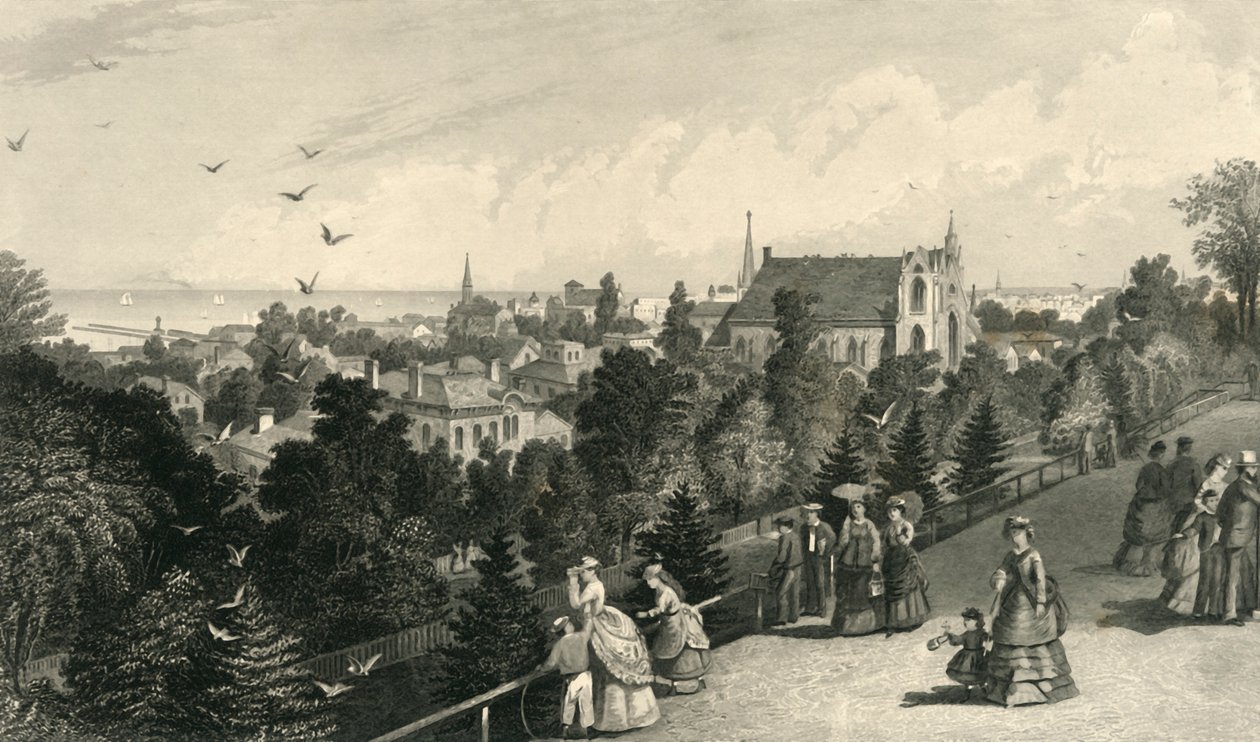 "City of Cleveland, from Reservoir Walk", 1872. av Robert Hinshelwood