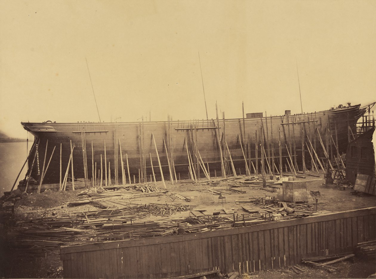Aphrodita under konstruktion, ca. 1857. av Robert Howlett