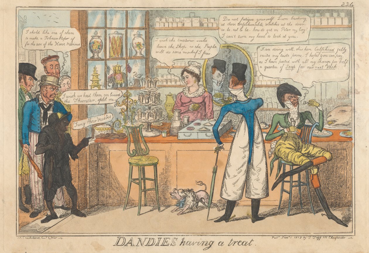Dandies som har en godbit av Robert Isaac Cruikshank