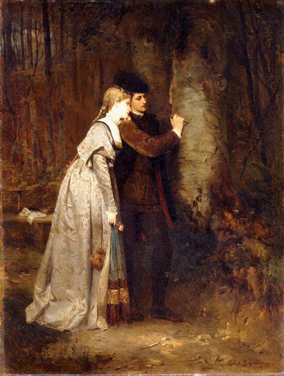 Älskare i en Sylvan Wood, av Robert Julius Beyschlag