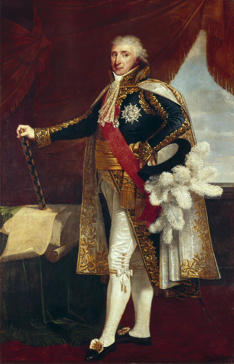 Porträtt av marskalk Charles-Pierre-Francois Augereau av Robert Lefevre